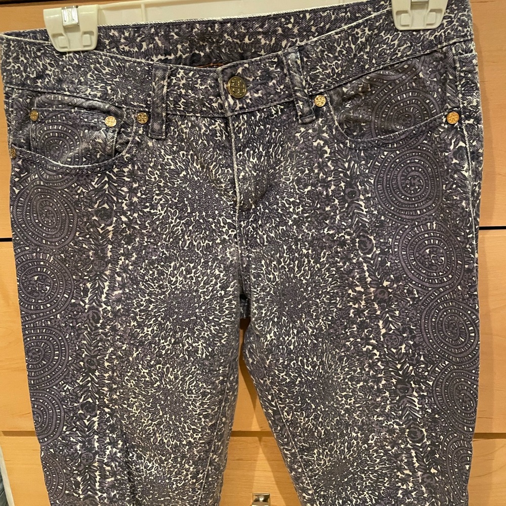 Tory Burch paisley jeans